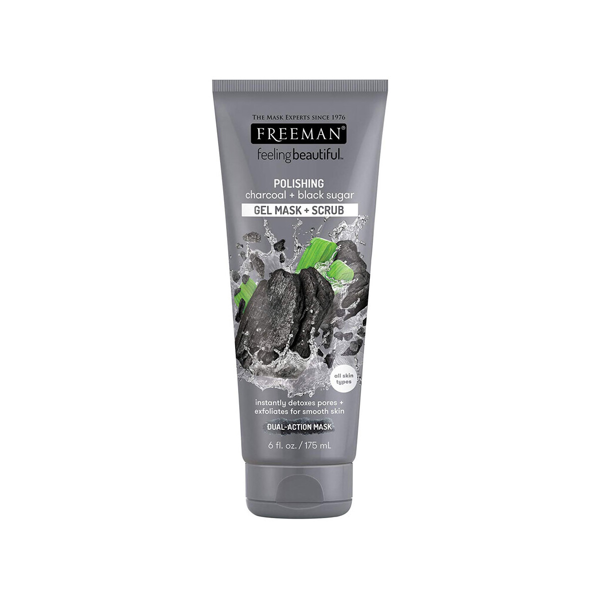 Charcoal + Black Sugar Gel Mask + Scrub