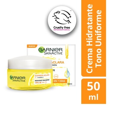 Garnier Skinactive Express Aclara Crema Hidratante FPS30 50mL