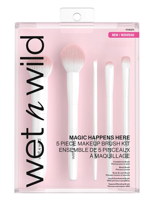 Magic Happens Here 5 Piece Makeup Brush