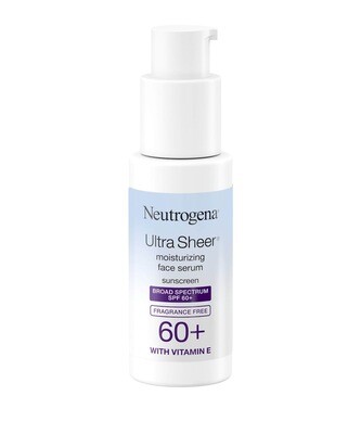 Neutrogena Ultra Sheer Moisturizing Face Serum with Vitamin E &amp; SPF 60+