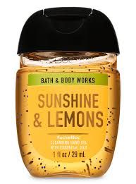 BBW Hand Gel, Aroma: Sunshine &amp; Lemons