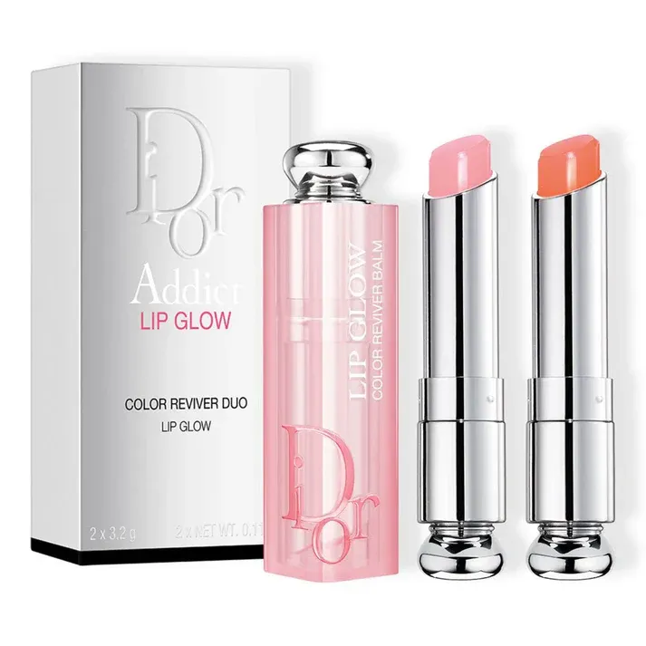 Dior Addict Lip Glow Lip Balm Duo  - 001 Pink - 004 Cora