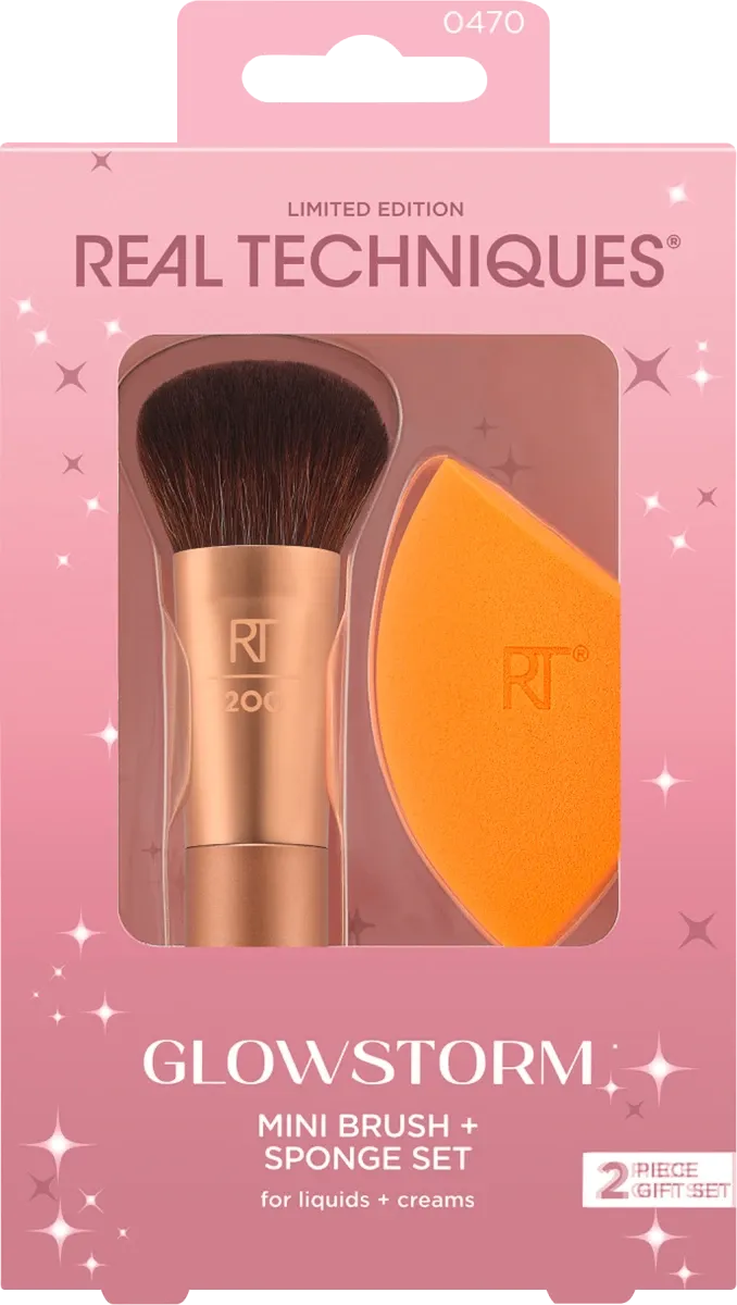 Glowstorm Mini Brush + Sponge Set