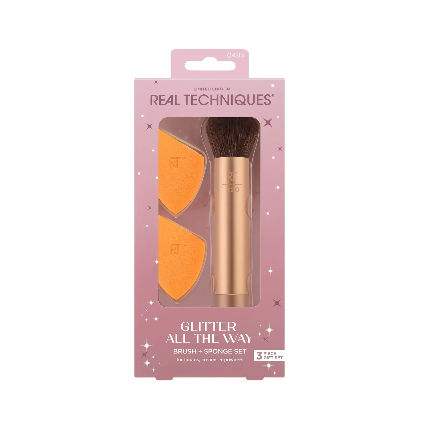Glitter All The Way Brush + Sponge Set