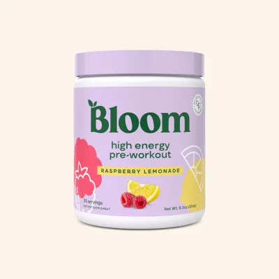 Bloom High Energy Pre-Workout - Raspberry Lemonade 8.8oz