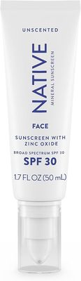 Native Mineral Face Lotion Sunscreen 50mL