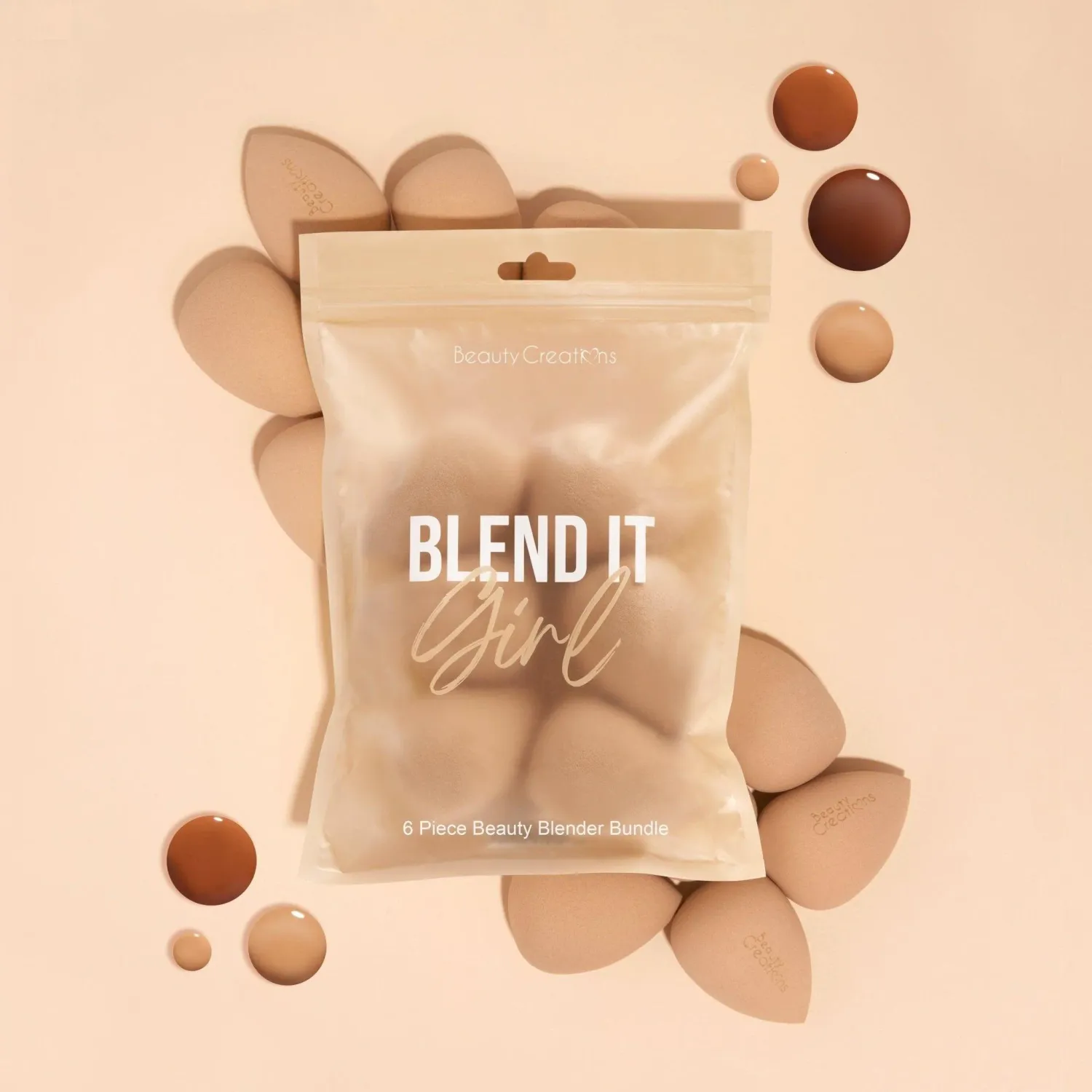 Bc Blend It Girl Nude - 6 Piece Beauty Blender Bundle