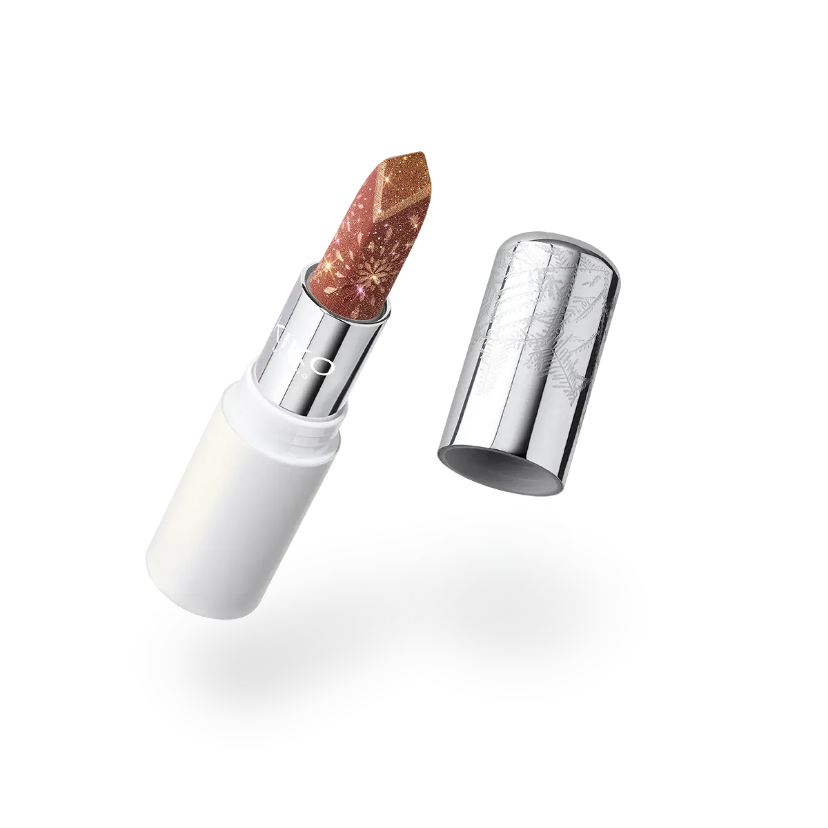 Snow-Kissed Holiday Sparkly Peaks Lipstick, Color: 01 Cinnamon Spice
