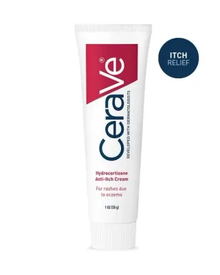Hydrocortisone 1%  Anti-Itch Cream Relief For Eczema-Prone &amp; Dry Skin | 1 Ounce