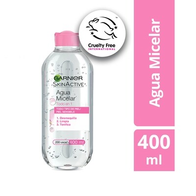 Garnier Skinactive Agua Micelar T1 Todo Tipo De Piel 400mL