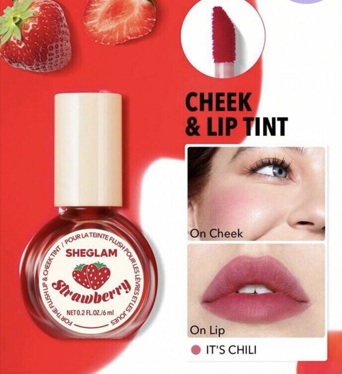 For the Flush Lip &amp; Cheek Tint, COLOR: I&#39;ts Chili