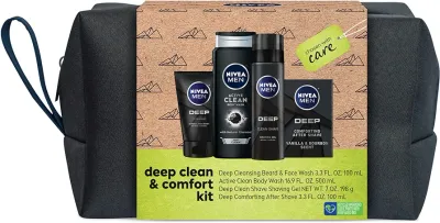 Men Clean Deep Skin Care Collection para hombres, set de regalo de 4 piezas, 30.5 fl oz