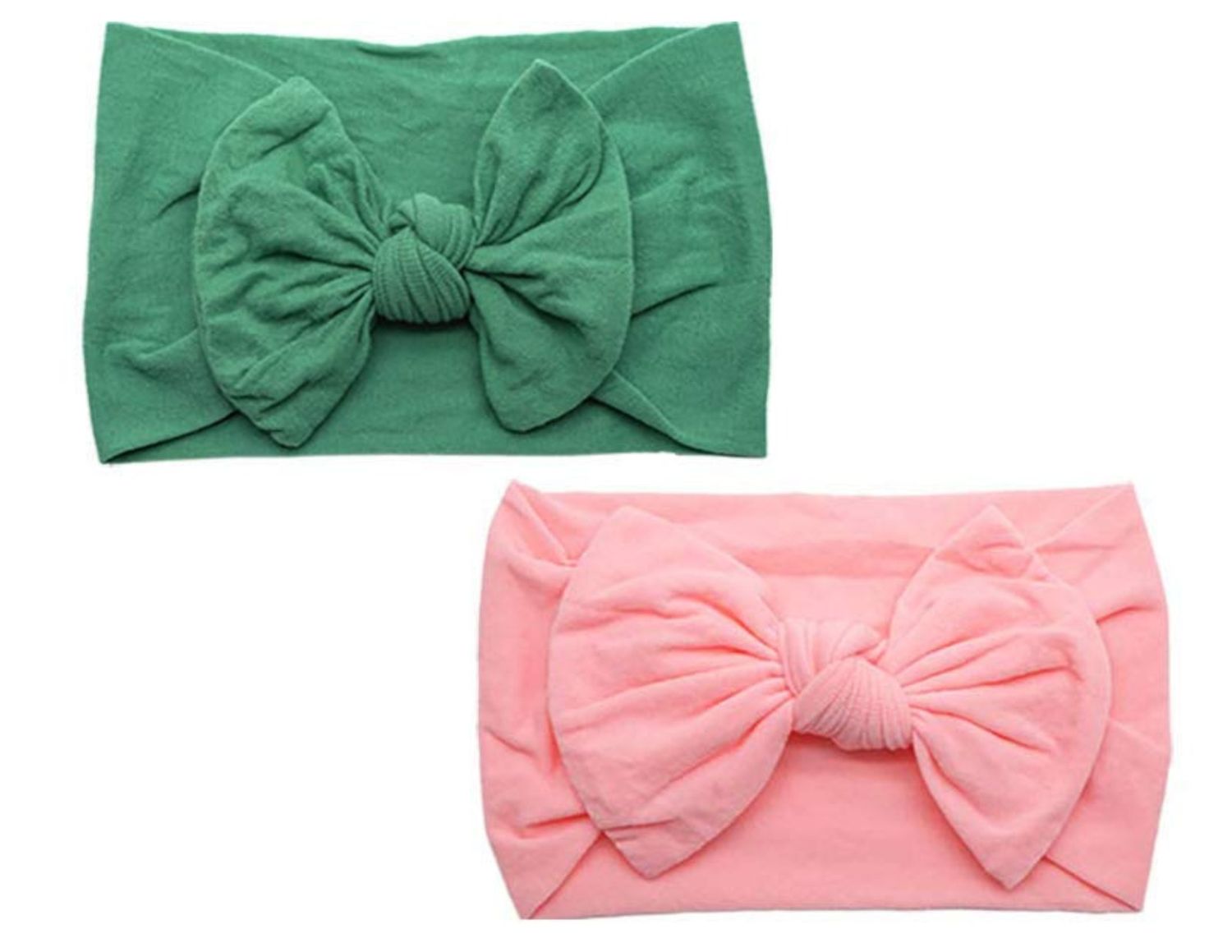 Headband Dúo Varios Colores, COLOR DÚO: ROSA Y VERDE