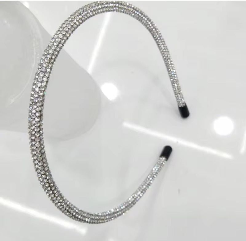 Diadema de Perlas Plateada