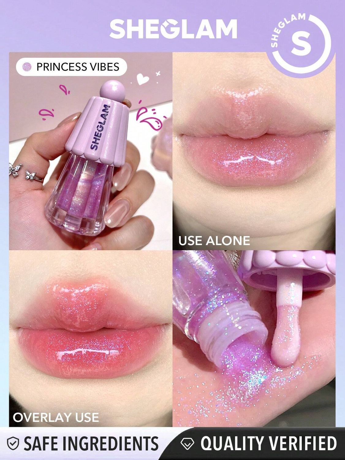 Jelly Wow Hydrating Lip Oil, Color: Princess Vibes