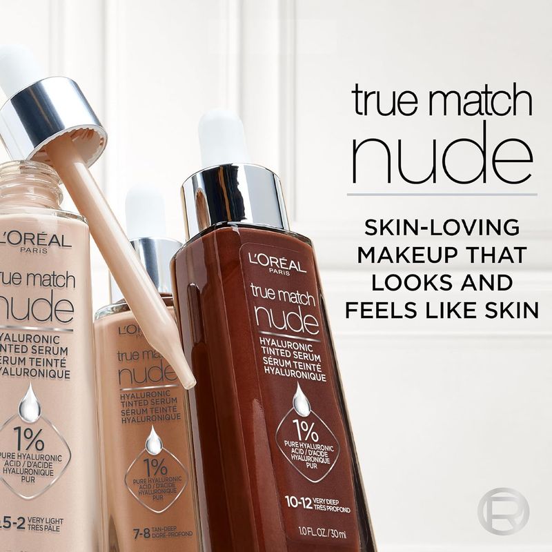 True Match Hyaluronic Tinted Serum Foundation Makeup, 1 fl. oz.