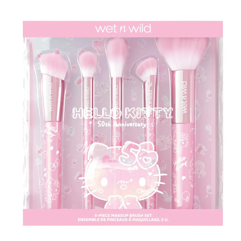 Hello Kitty 5-Piece Makeup Brush Set