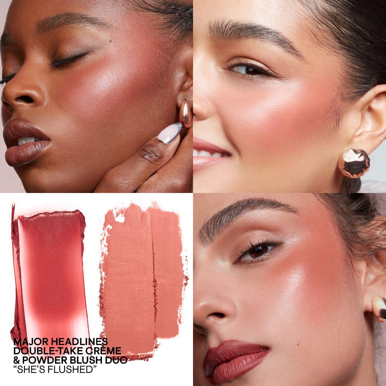 Major Headlines Double-Take Crème &amp; Powder Blush Duo, Color: She´s Flushed