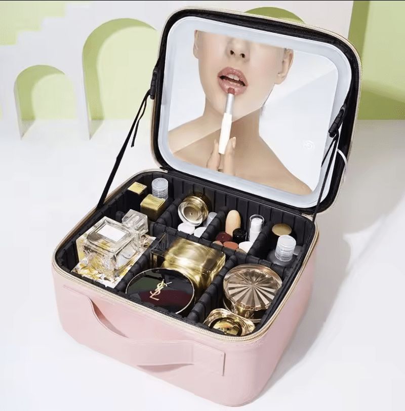 Cosmetiquera Led Rosada S - BAJO PEDIDO