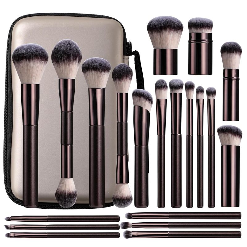 Professional Makeup Brushes BS-MALL With Travel Case - Brush 20 Pcs