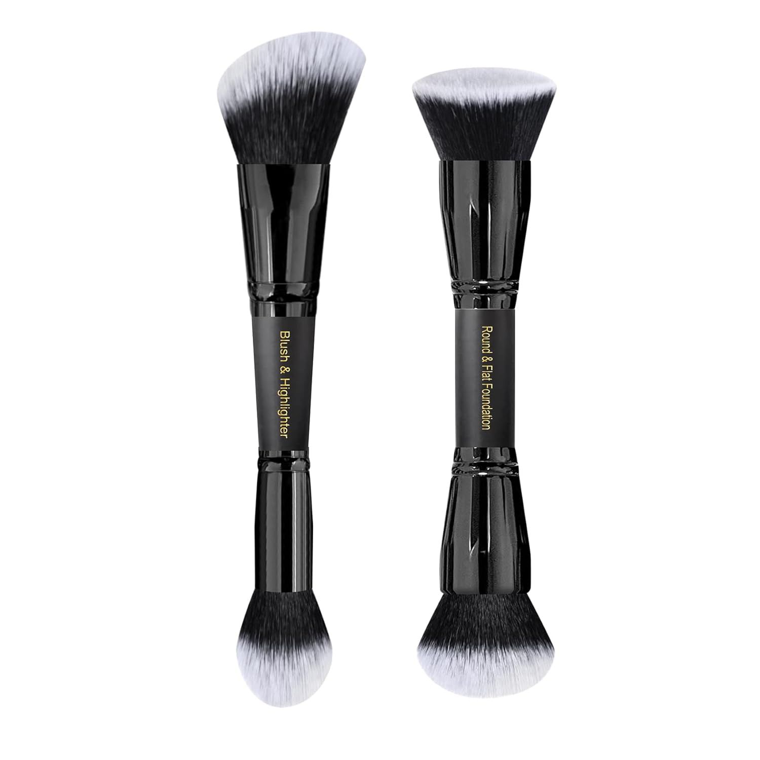 Makeup Brushes 2Pcs Duo End Foundation Powder Brush Set