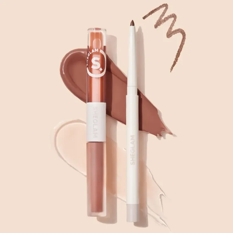 Soft 90's Glam Lip Liner And Lip Duo Set