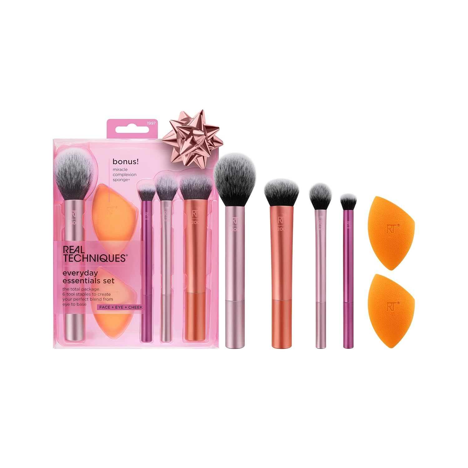 Everyday Essentials Makeup Brush Set, 6 Pieces