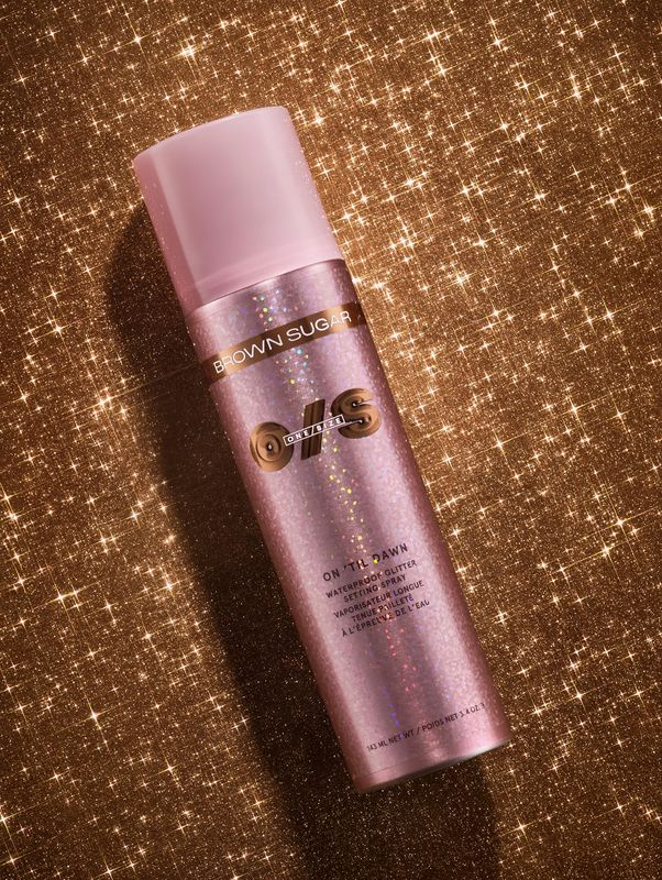 On 'Til Dawn Waterproof Glitter Setting Spray - Brown Sugar