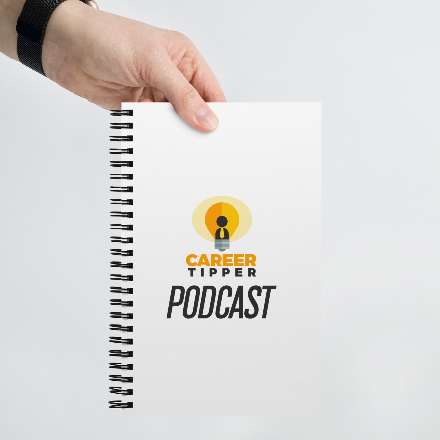 Career Tipper® Podcast Spiral notebook