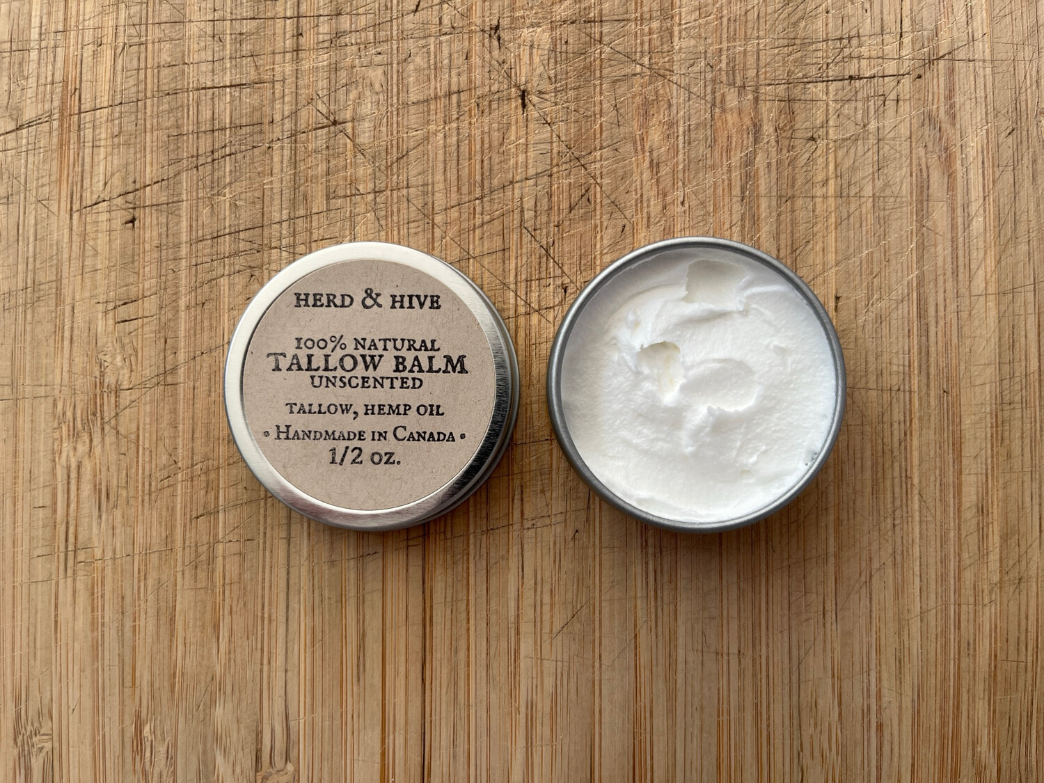 Tallow + Hemp Balm, 1/2oz.