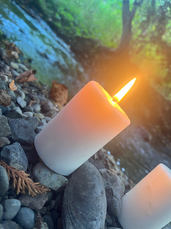 Small Tallow Pillar Candle 2" x 3"