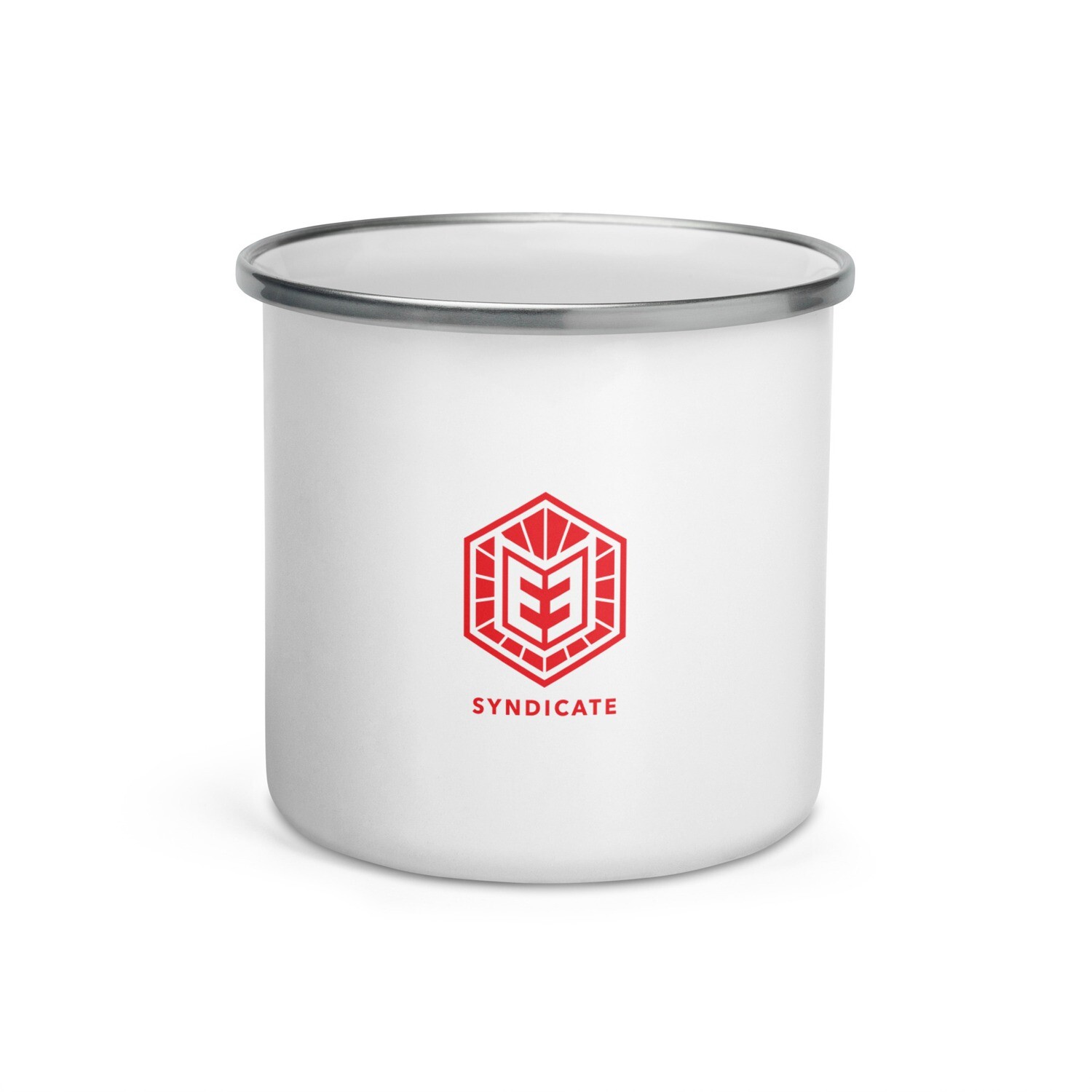 E3 Red Logo Enamel Mug