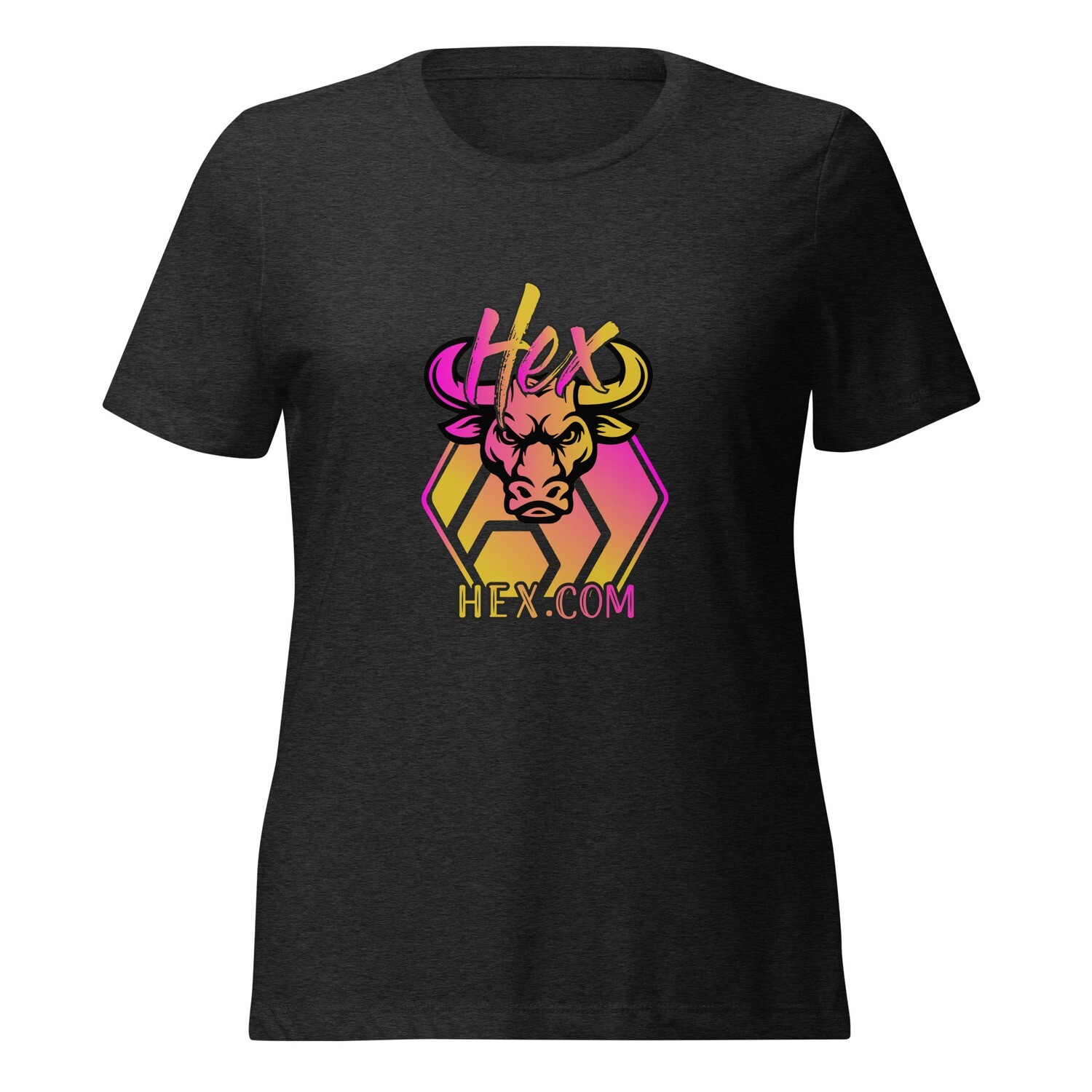 Women’s relaxed tri-blend t-shirt- HEX Bull 2222 Design