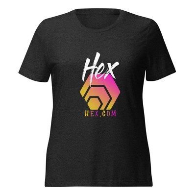 Women’s relaxed tri-blend t-shirt- HEX 1111 Design
