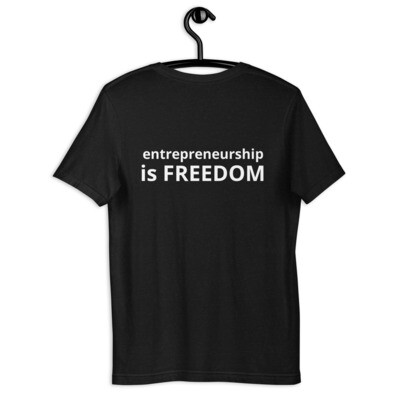 Unisex t-shirt- Biz Pulse "Entrepreneurship is Freedom"