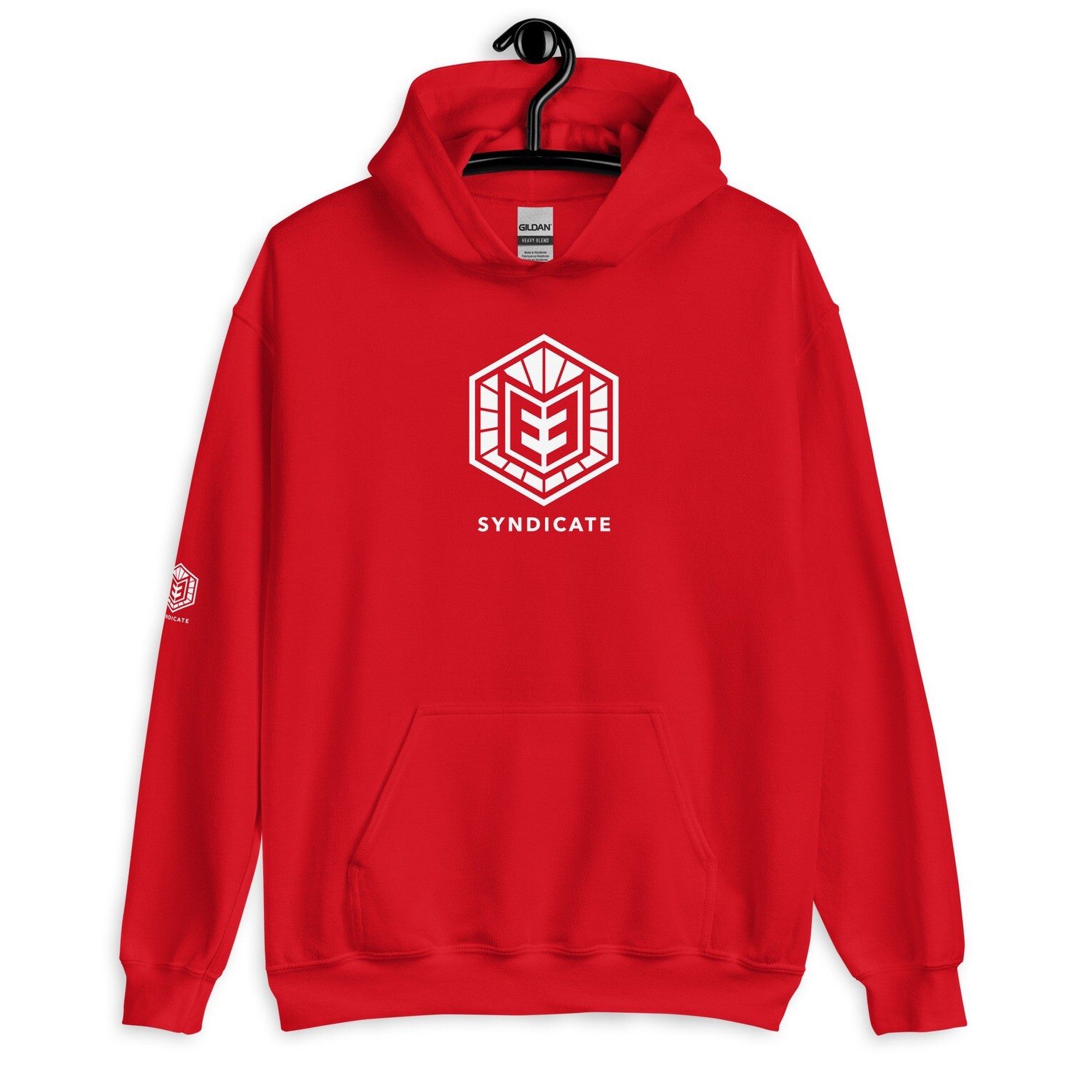 Unisex Hoodie- White E3 Logo on Front and Right Sleeve