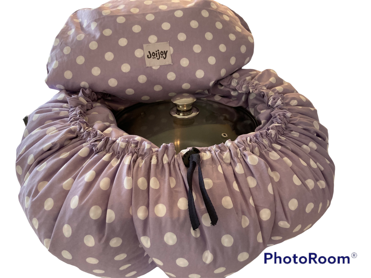 Lilac polka dot