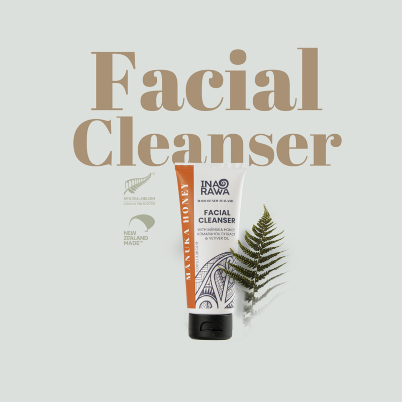 Facial Cleanser with Mānuka Honey, Kūmarahou Extract &amp; Vetiver Oil
