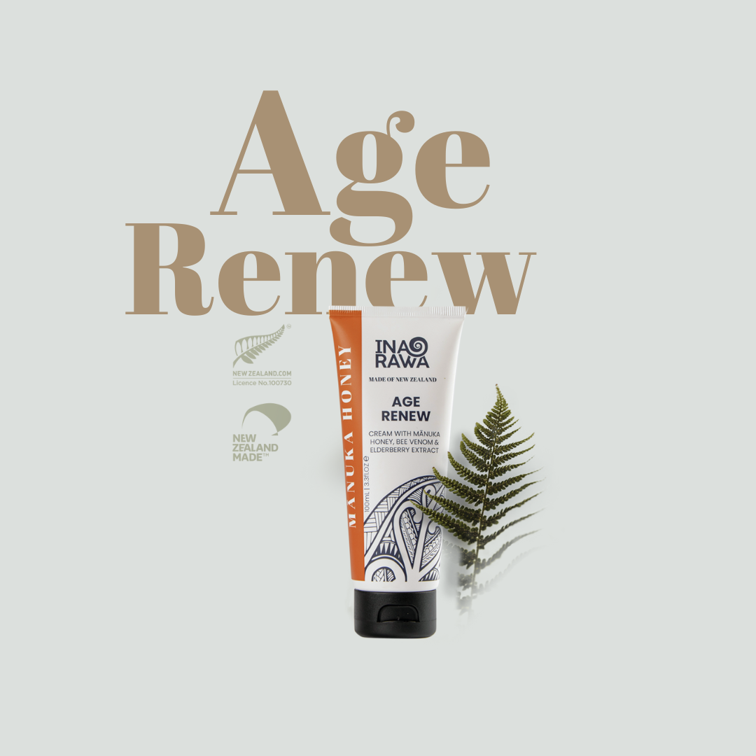 Age Renew Cream with Mānuka Honey, Bee Venom &amp; Elderberry Extract