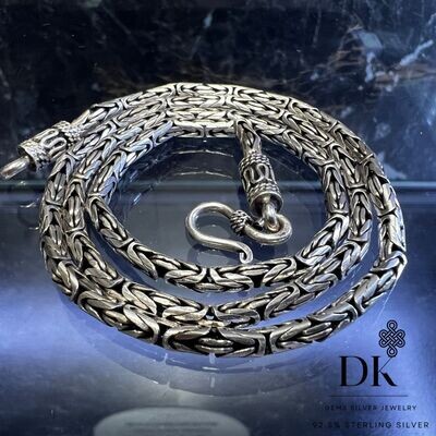 Bali ​Byzantine Silver Chain Necklace