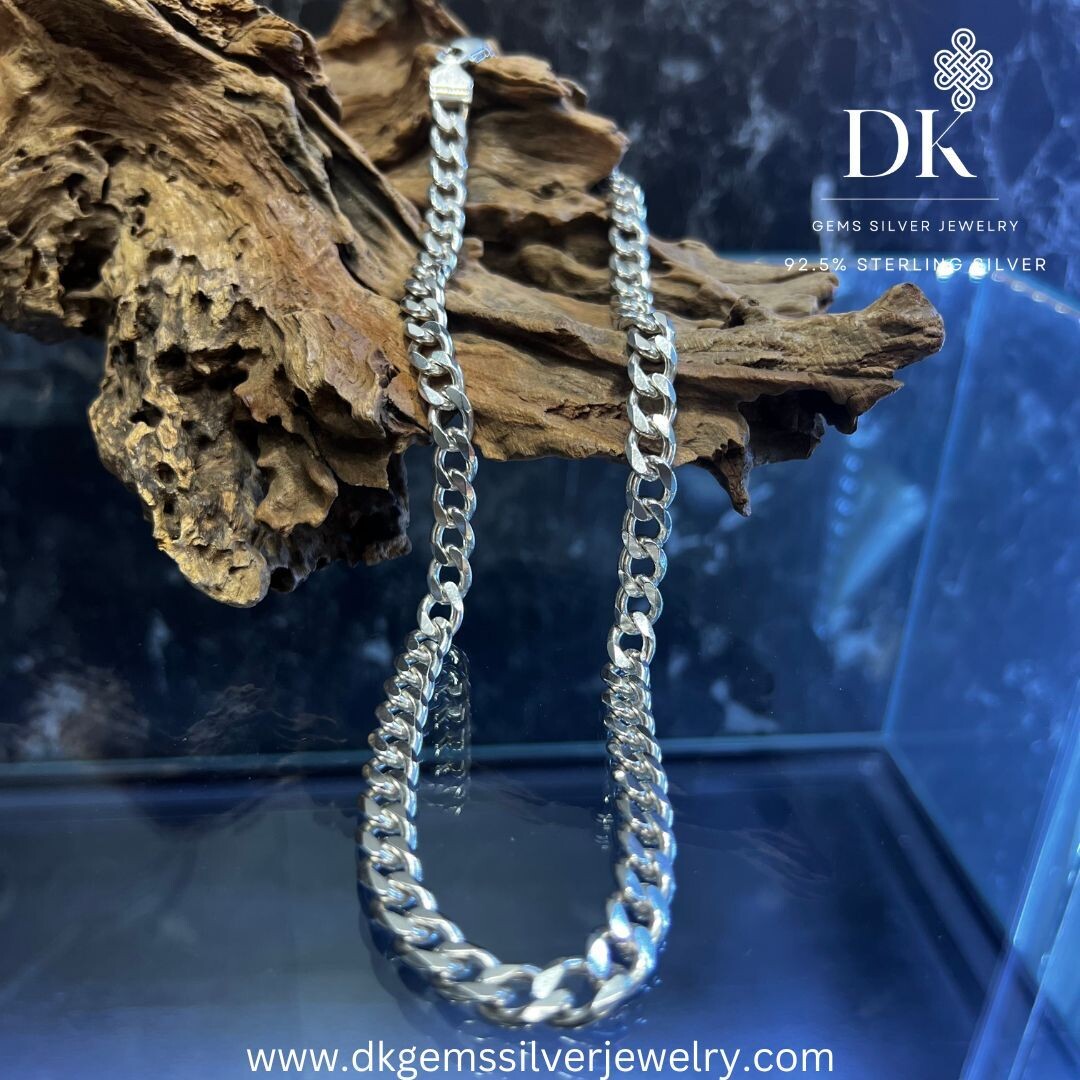 9mm Solid Italy Cuban Link Silver Necklace