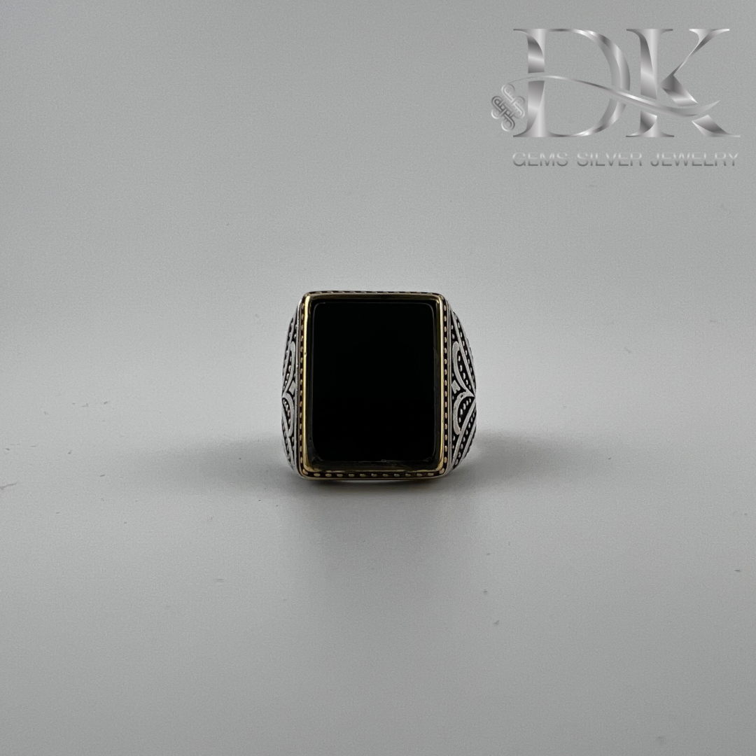 Onyx Silver Ring