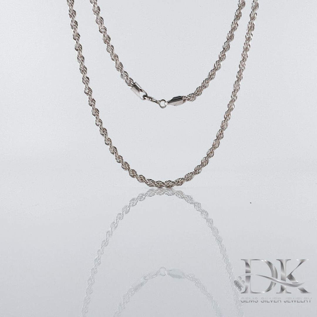Rope Chain Necklace &amp; Cross Pendant