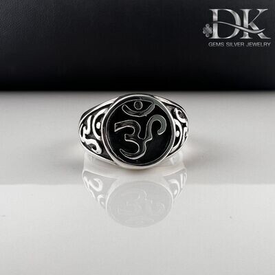 Om Silver Ring