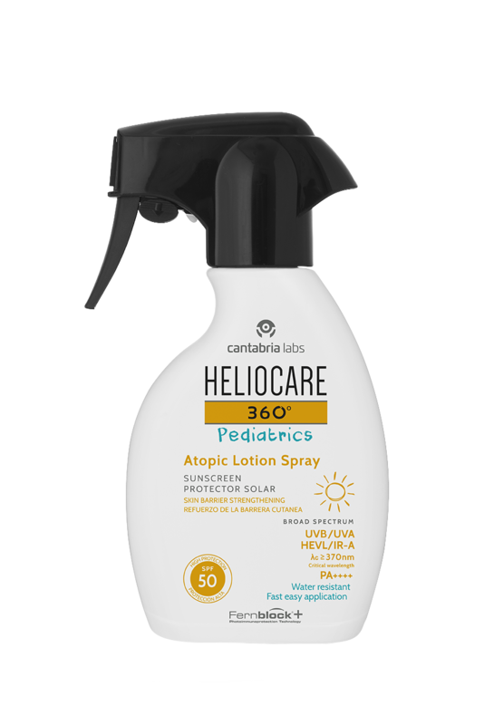 HELIOCARE PEDIATRIC ATOPIC LOCION 250 ML, SPF 50+.