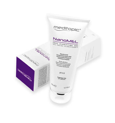 NANOMEL Gel Despigmentante 75ml. MEDITOPIC. Actúa en esas tres etapas de la pigmentación para asegurar un efecto clarificante óptimo.
