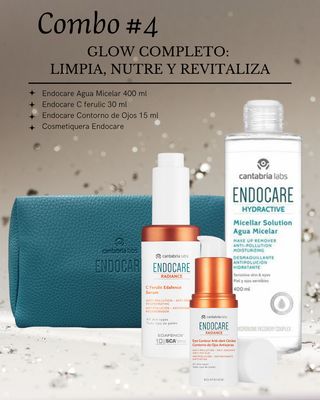 COMBO #4 GLOW COMPLETO:LIMPIA, NUTRE Y REVITALIZA