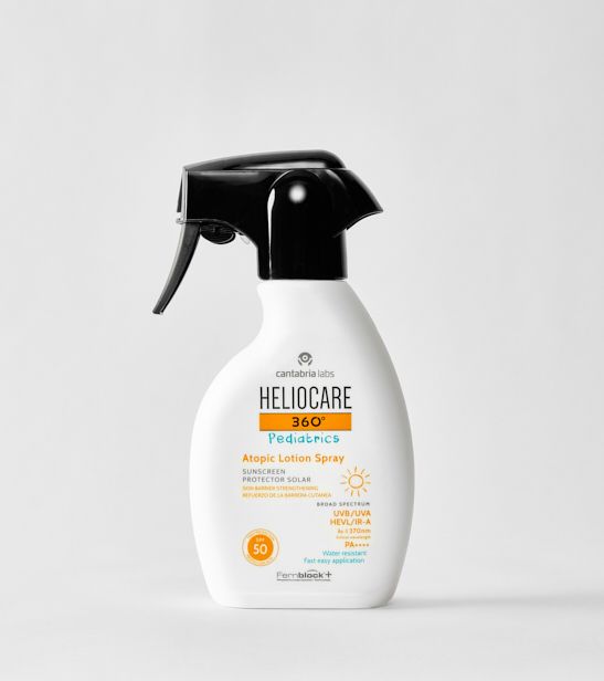 HELIOCARE PEDIATRIC ATOPIC LOCION 250 ML, SPF 50+.