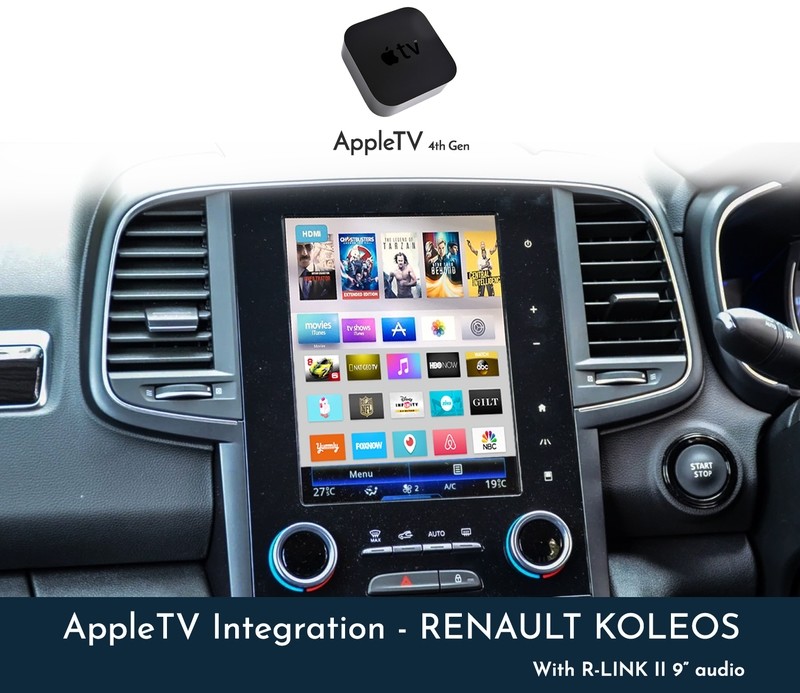 Renault R-Link II Integrated Apple TV 4th Gen Upgrade