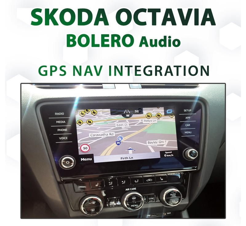 SKODA OCTAVIA 2018 - Current _ BOLERO audio integrated GPS Navigation - iGO Primo